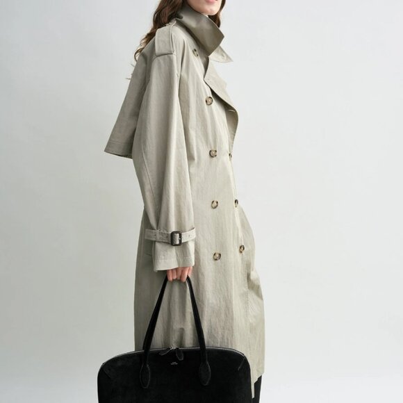 Toteme Jackets & Blazers - Toteme Crisp summer trench clay